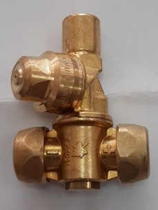 BRAGLIA PORTAB.GIRAT.2X15M 1/4 Braglia. Boquilla doble M75.Rosca Hembra