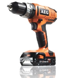 AEG TALADRO BATERIA 18V. CON 2 BATERIAS DE 2AH + CARGADOR AL18G