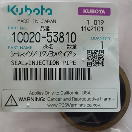 KUBOTA RETEN INYECCION TUBO
