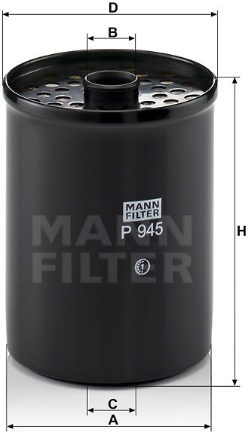 FILTRO DE GAS-OIL P-945-X MANN