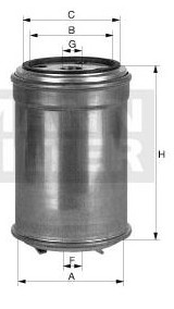 FILTRO DE GAS-OIL WK-842/1 * MANN
