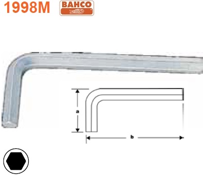 LLAVE ALLEN 14 MM.ZINCADA Palmera-Bahco.