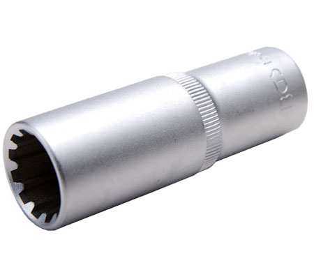 LLAVE VASO 9 MM. CUADRADILLO 1/4 GEAR LARGO BGS