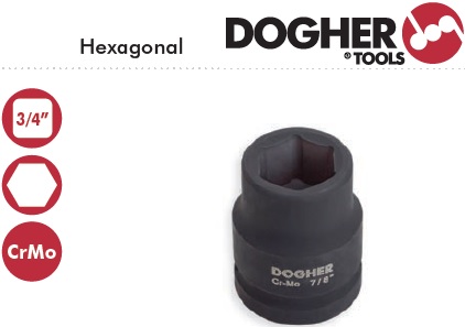 LLAVE VASO 36 MM. CUADRADILLO 3/4 IMPACTO DOGHER TOOLS