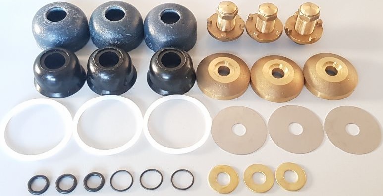 HARDI KIT CUERO 123L. D.55 Kit para 3 pistones
