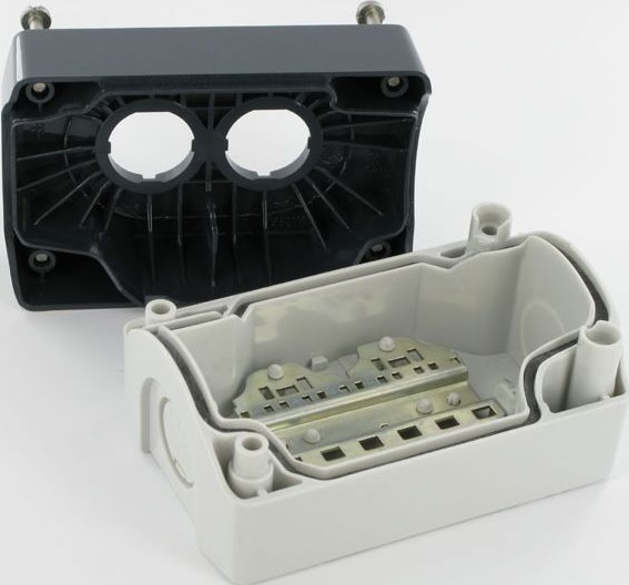 CAJA PARA PULSADOR 2X22MM. SCHNEIDER-ELECTRIC.
