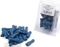 TERMINAL FASTON AISLADO AZUL H Aislado completo Hembra. 6.3mm