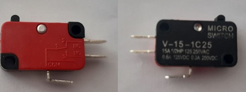 MICRORRUPTOR 125/250 AC/DC NC3 Normalmente cerrado. 3 patillas