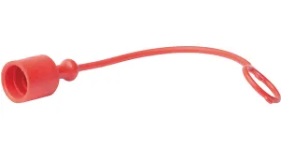 PROTECTOR ENCHUFE PARA MACHO 1/2 ROJO Para Enchufe macho NV/ANV