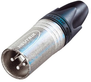 CONECTOR XLR 3 PIN. MET.NC3MXX Macho Neutrik serie NC3MXX
