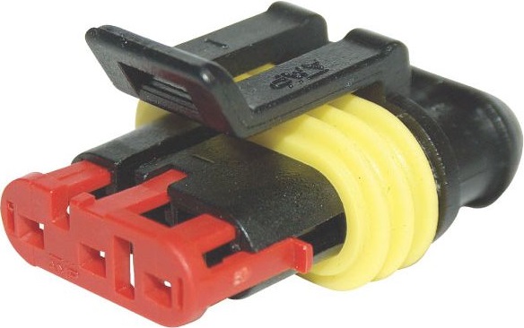SUPERSEAL TERMINAL 3 POLOS HEMBRA Terminal Macho para pines hembra. AMP