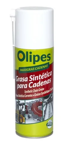 OL.SPRAY GRASA CADENA 400M Lubricante Sintético con PTFE. Olipes.
