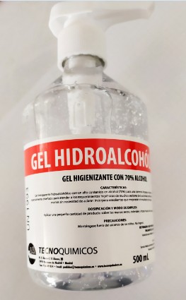 GEL HIDROALCOHOLICO 500 ML.