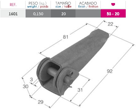 BISAGRA CHAPA B-20
