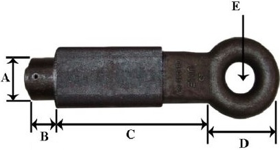 ENGANCHE REMOLQUE 80 MM HOMOLOGADO. Homologado 2015/208. CARGA HORIZONTAL 20t. VERTICAL 2,0t. OJO Ø50. Forjas de Viana
