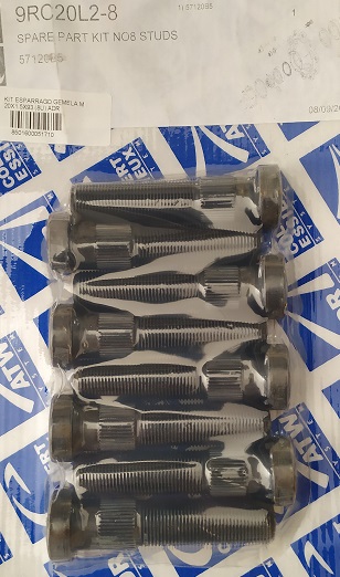 [REM4039/30] TORNILLO ESPARRAGO GEMELA M20 Largo total 88mm sin cabeza