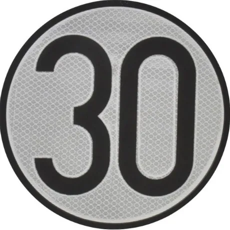 PANEL LIMITE VELOCIDAD 30 Diametro 200 mm.
