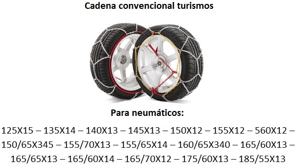 CADENAS PARA NIEVE 30 C/TENSOR