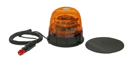FARO ROTATIVO LED IMAN 12V-24V Doble Flahs. 250 destellos/minuto