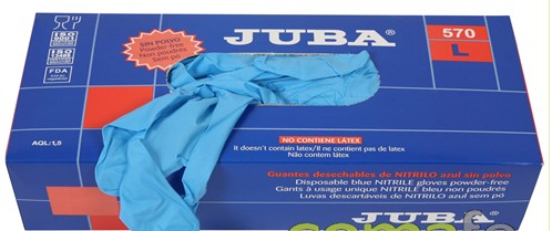 GUANTE DESE.NITRILO AZUL S/TAL