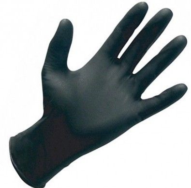 GUANTE DESECH. NITRILO NEGRO Cofil. Caja de 100 unidades.