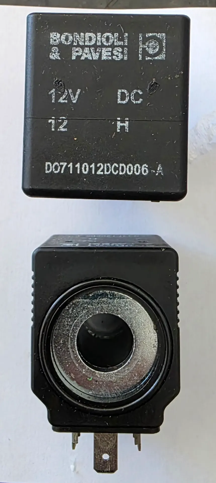 AGU.BOBINA-SELENOIDE B&P PARA VALVULA. DO711012DC006-A 12V